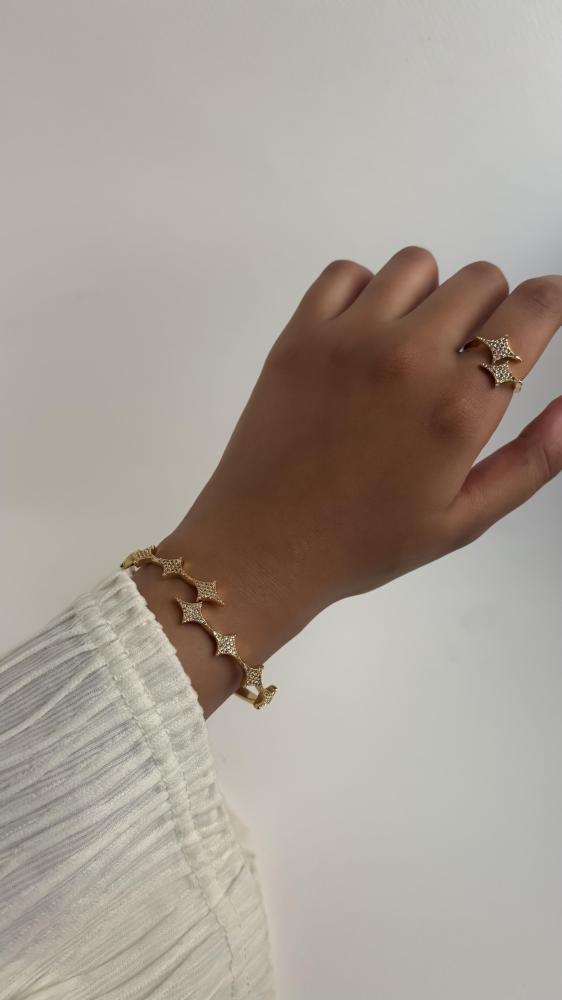 طقم اسورة شعاع مع الخاتم