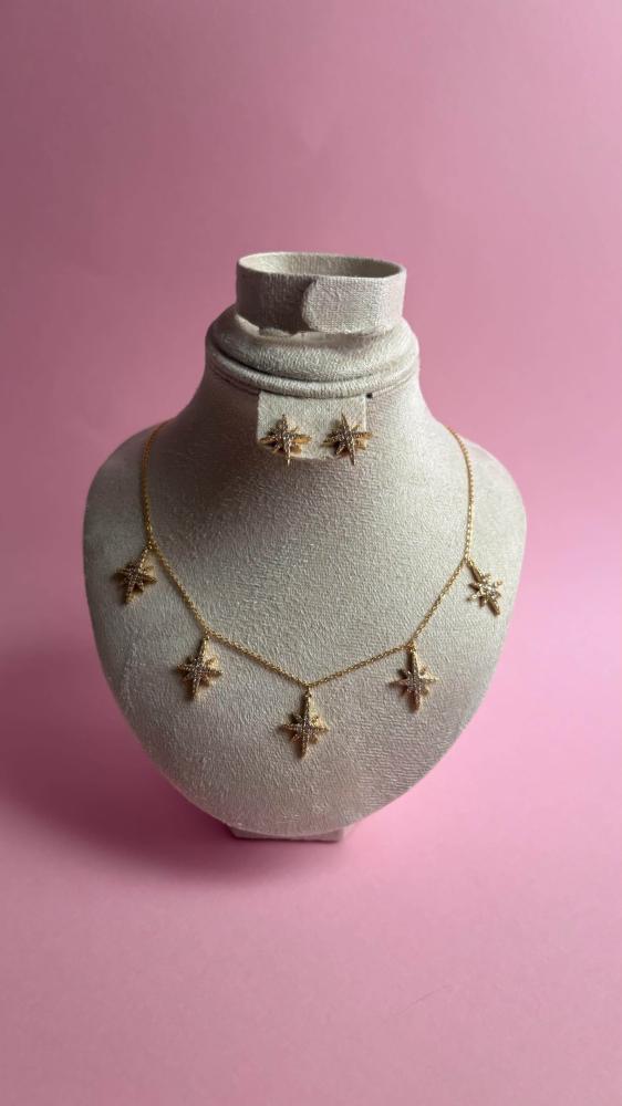 طقم شعاع ذهبي