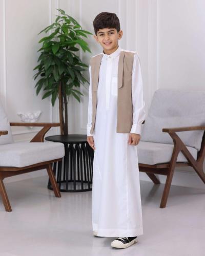 سديري اطفال للثوب لون جملي