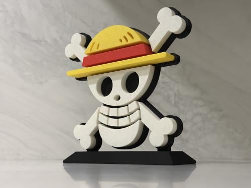 لوقو ون بيس كبير بقاعدة One Piece