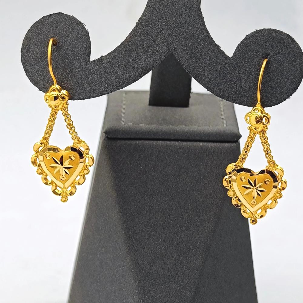 22k Gold Earrings - حلق ذهب عيار 22