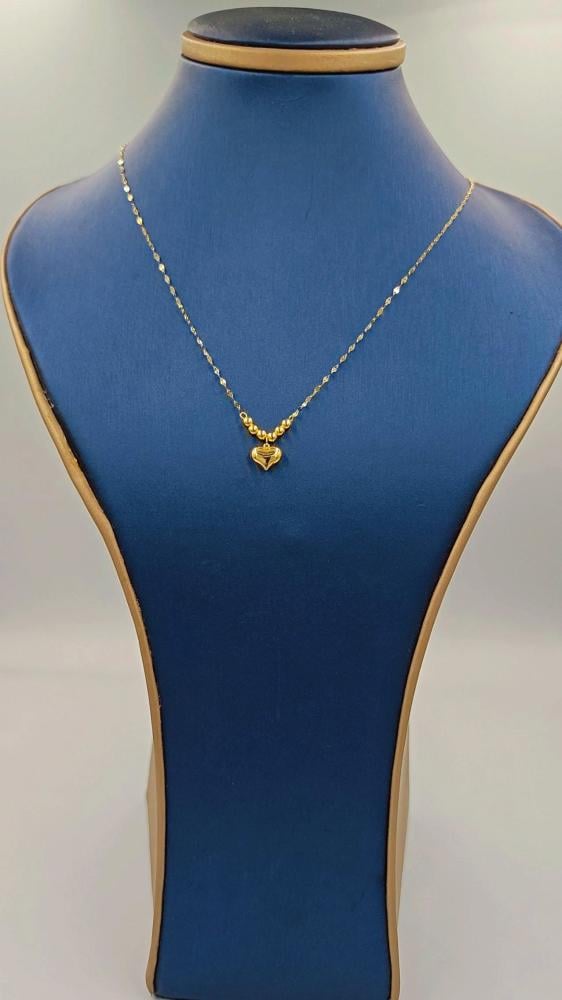 18k Necklace Heart Shape - عقد ذهب عيار 18