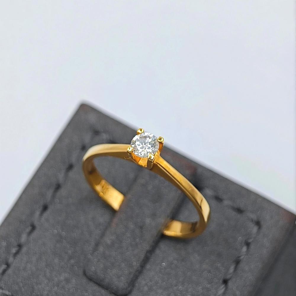 خاتم ألماس ذهب عيار 18 -18K Diamond Ring