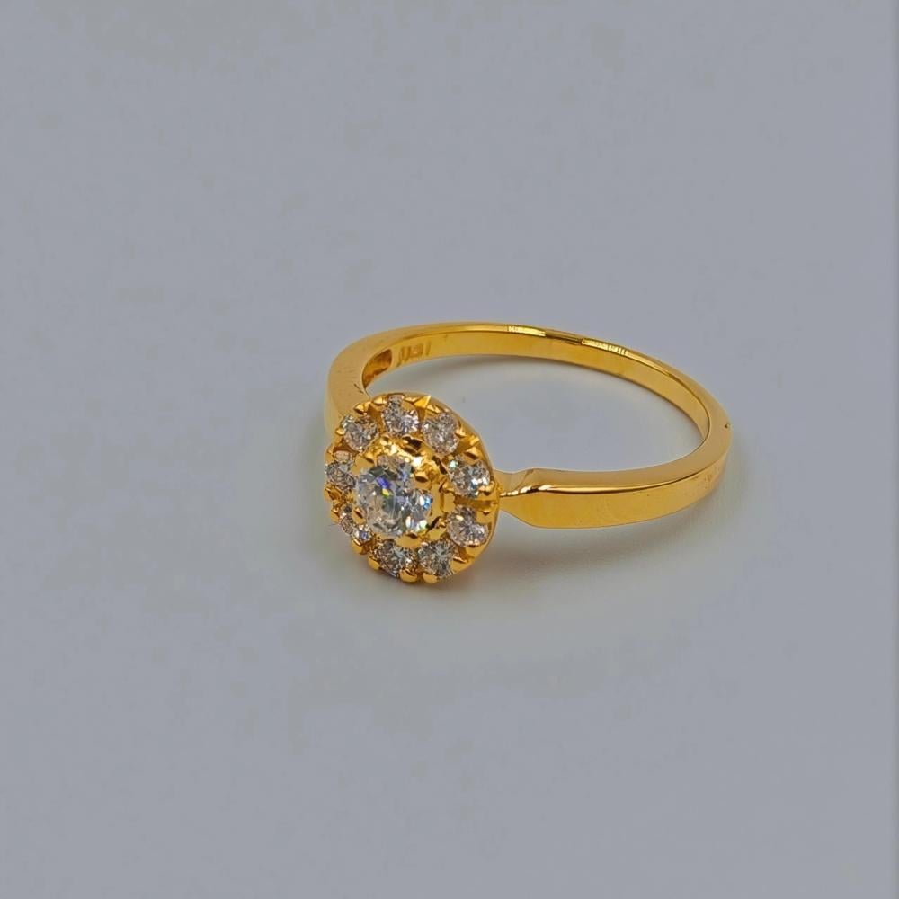 خاتم الماس عيار 18 - 18K Diamond Ring