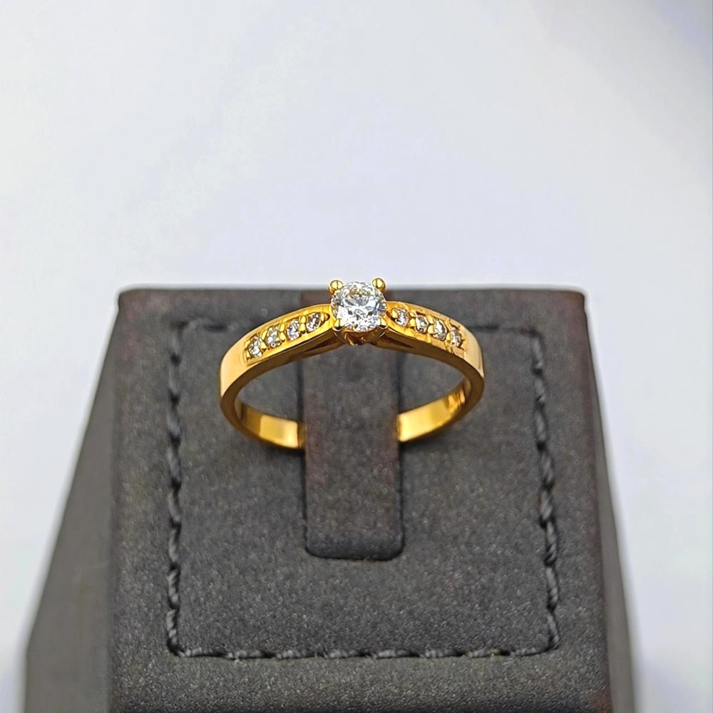 خاتم الماس عيار 18 - 18K Diamond Ring