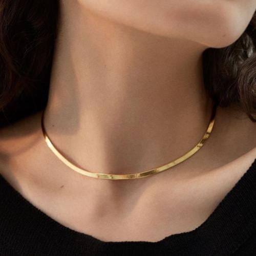 Flat Chain 18k - عقد ذهب عيار ١٨