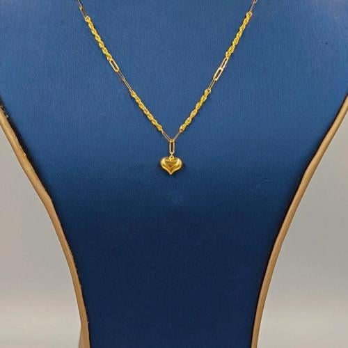 Necklace 18k Gold - عقد قلب عيار 18