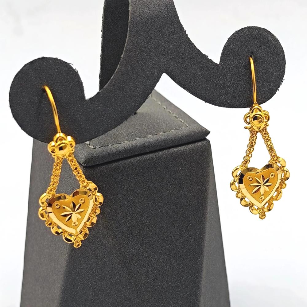 22k Gold Earrings - حلق ذهب عيار 22