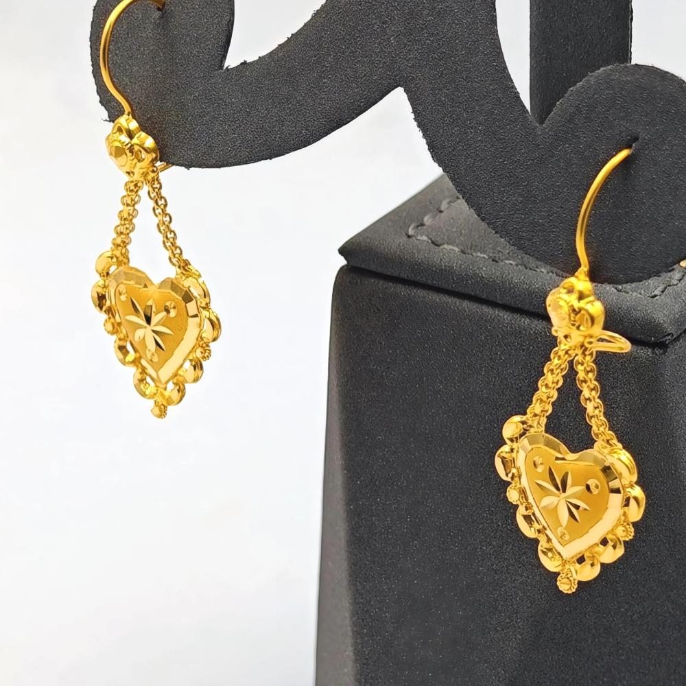 22k Gold Earrings - حلق ذهب عيار 22