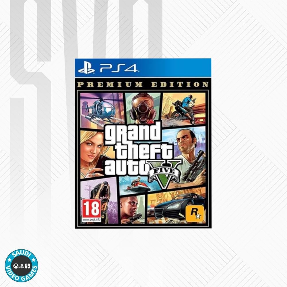 New Grand Theft Auto V - Premium Edition for PlayStation 4 (PS4) Orginal -  سعودي فيديو جيمز