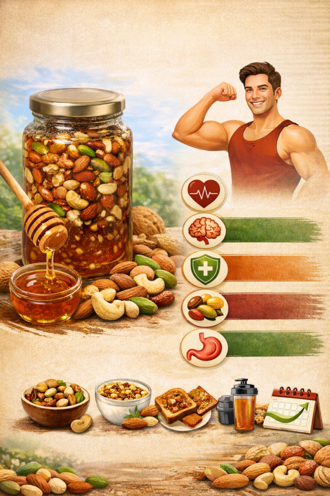 ما هي فوائد خلطة المكسرات مع العسل؟
