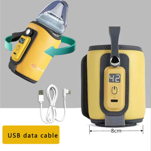 حقيبة تدفئة زجاجات الاطفال محمولة لتدفئة الزجاجات مع شحن USB