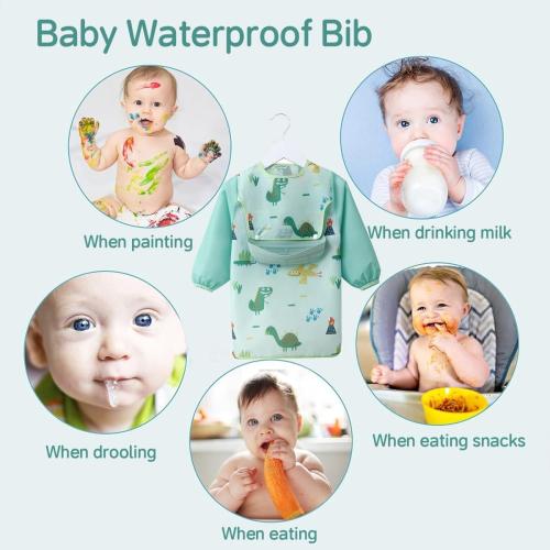 مريلة طعام بأكمام طويلة