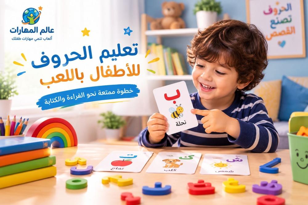 تعليم الحروف للاطفال باللعب
