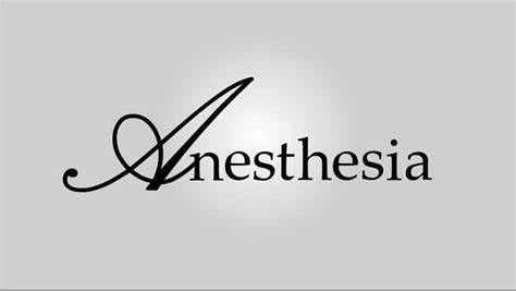 Anesthesia