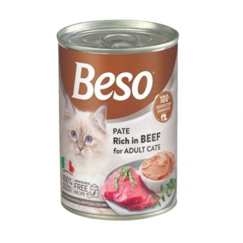 بيسو طعام القطط البالغة باللحم البقري 400جم