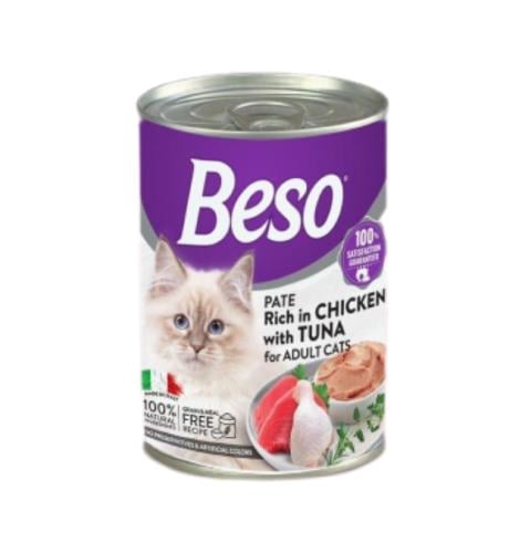 بيسو طعام القطط الصغيرة بالدجاج مع التونة 400جم