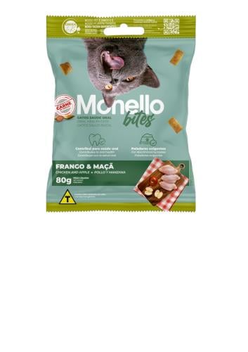 مكافات للقطط مونيلو لتعزيز صحة الفم - دجاج والتفاح 80جم