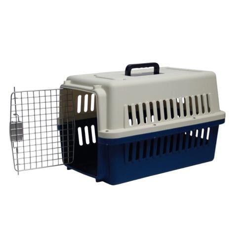 قفص تنقل للقطط والكلاب باب حديد