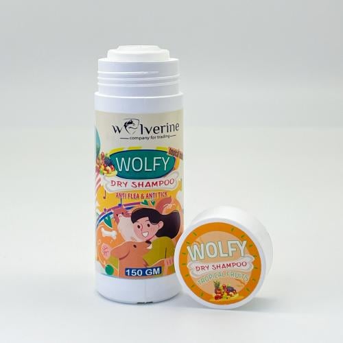شامبو جاف وولفي 150 جرام برائحه الفواكه