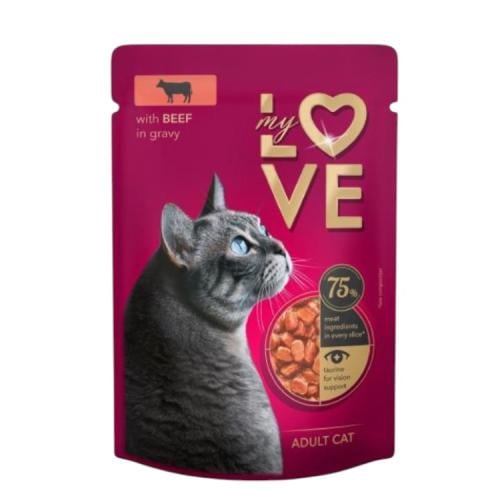 ظرف ماي لوف لحم في المرق 85 جرام