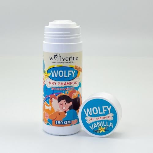شامبو جاف وولفي 150 جرام برائحه الفانيلا