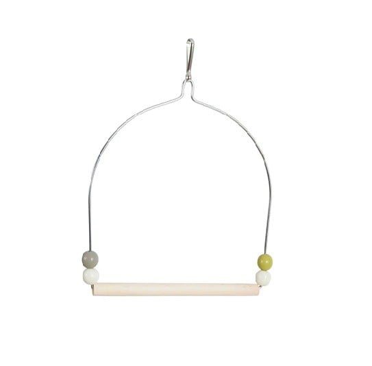 Zolux wooden swing with iron frame for small birds