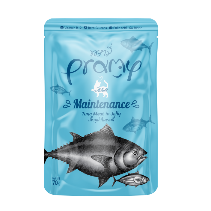 Brami tuna cat food for adult cats, 70 grams