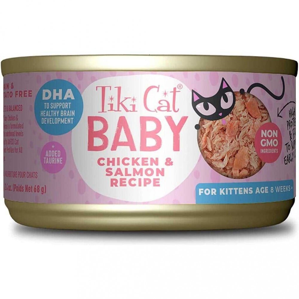 Tiki Cat Baby Chicken & Salmon 68g