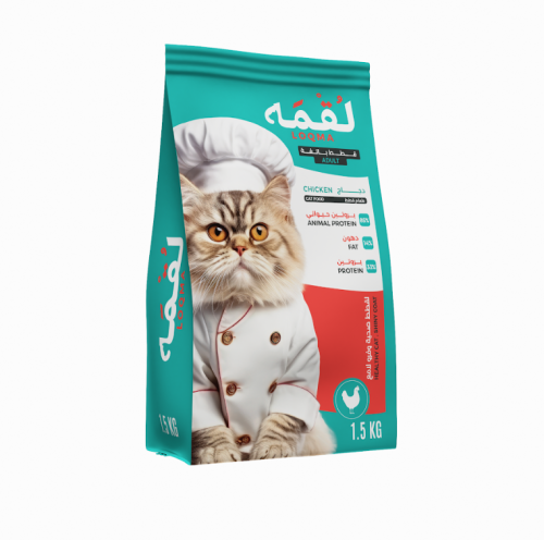 لقمه اكل جاف للقطط البالغه بالدجاج 1.5 ك