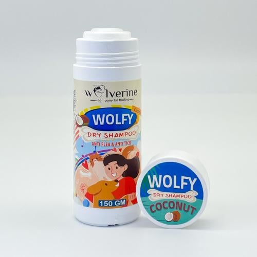شامبو جاف وولفي 150 جرام برائحه جوز الهند