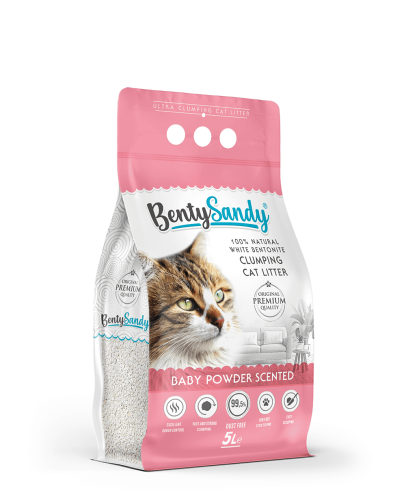 رمل قطط بينتي ساندي بيبي باودر 5لتر