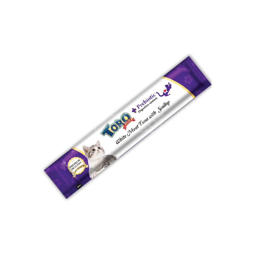 Toro Plus Creamy Digestive Health Cat Treats Tuna with Shellfish