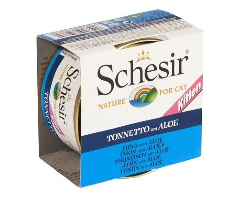 Schizer canned tuna with aloe vera wet food for kittens