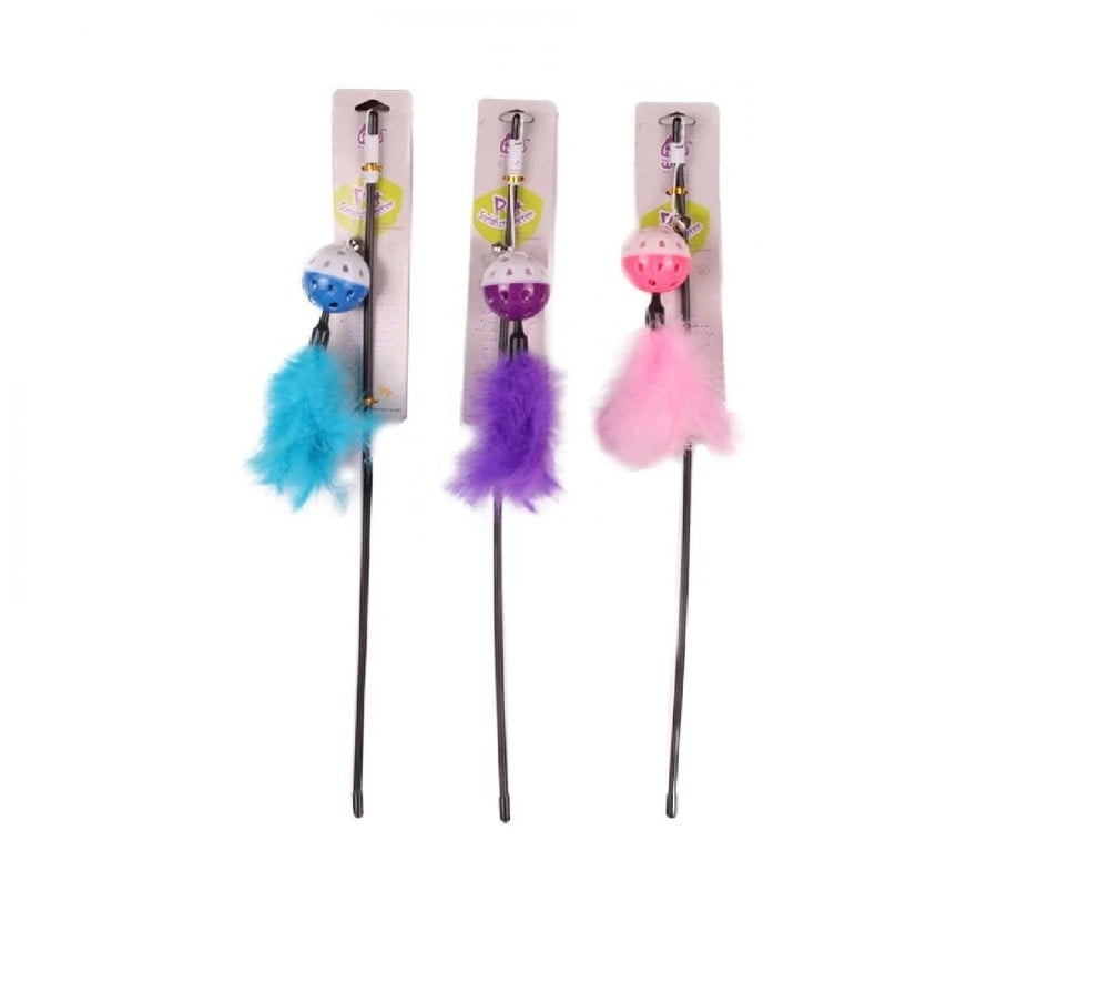 Cat hook with a feather - different colors - متجر همتارو لمستلزمات  الحيوانات الأليفة