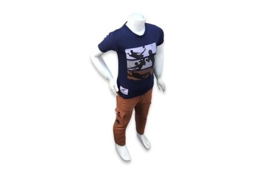 طقم أطفال تي شيرت وبنطلون