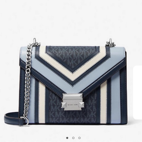 Michael Kors -Whitney Medium Color-Block and Signa...