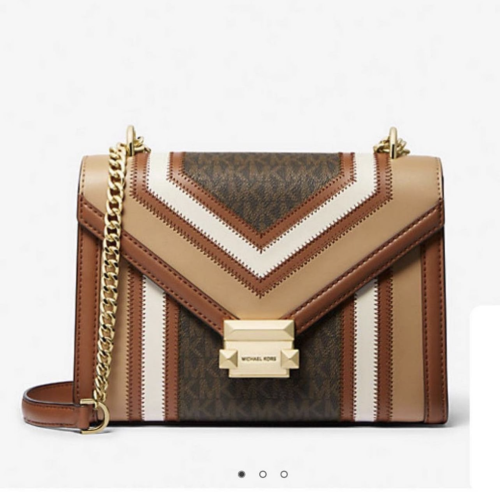 Michael Kors -Whitney Medium Color-Block and Signa...