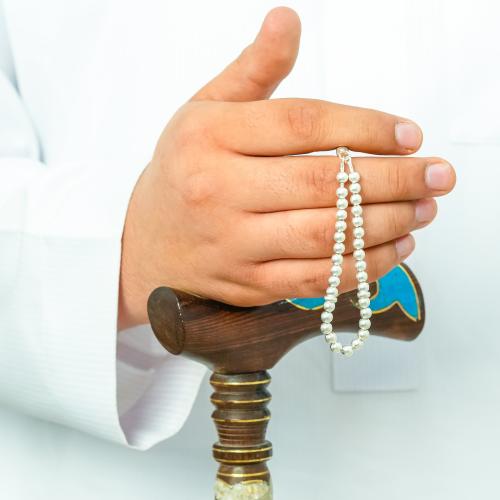 سبحة فضة عيار 925 العدد 33