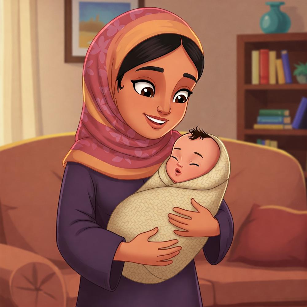 لف المولود في القماط ( بطانية صوف ) عادة صحية جيدة
