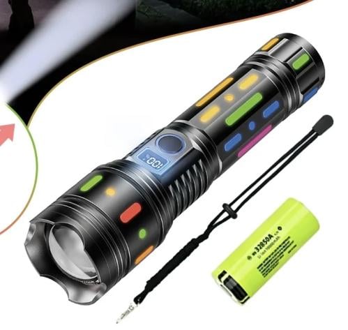 كشاف LED قابل لإعادة الشحن عالي الطاقة