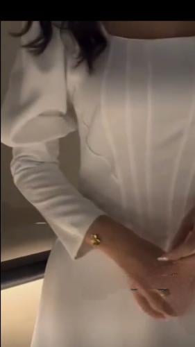 فستان ابيض تفته باربي
