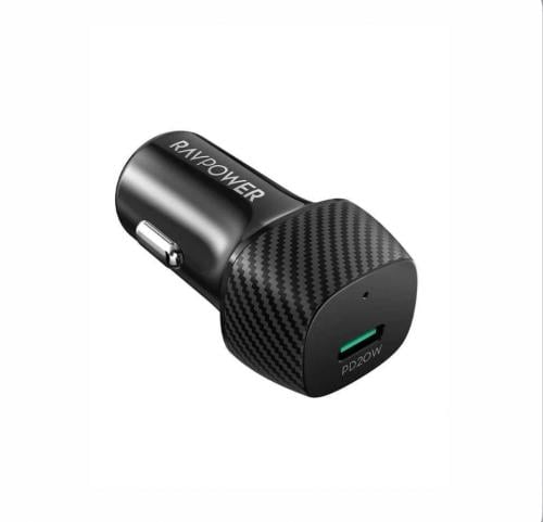 فيش سيارة RAVPower 20W – شحن سريع وآمن أثناء القيا...