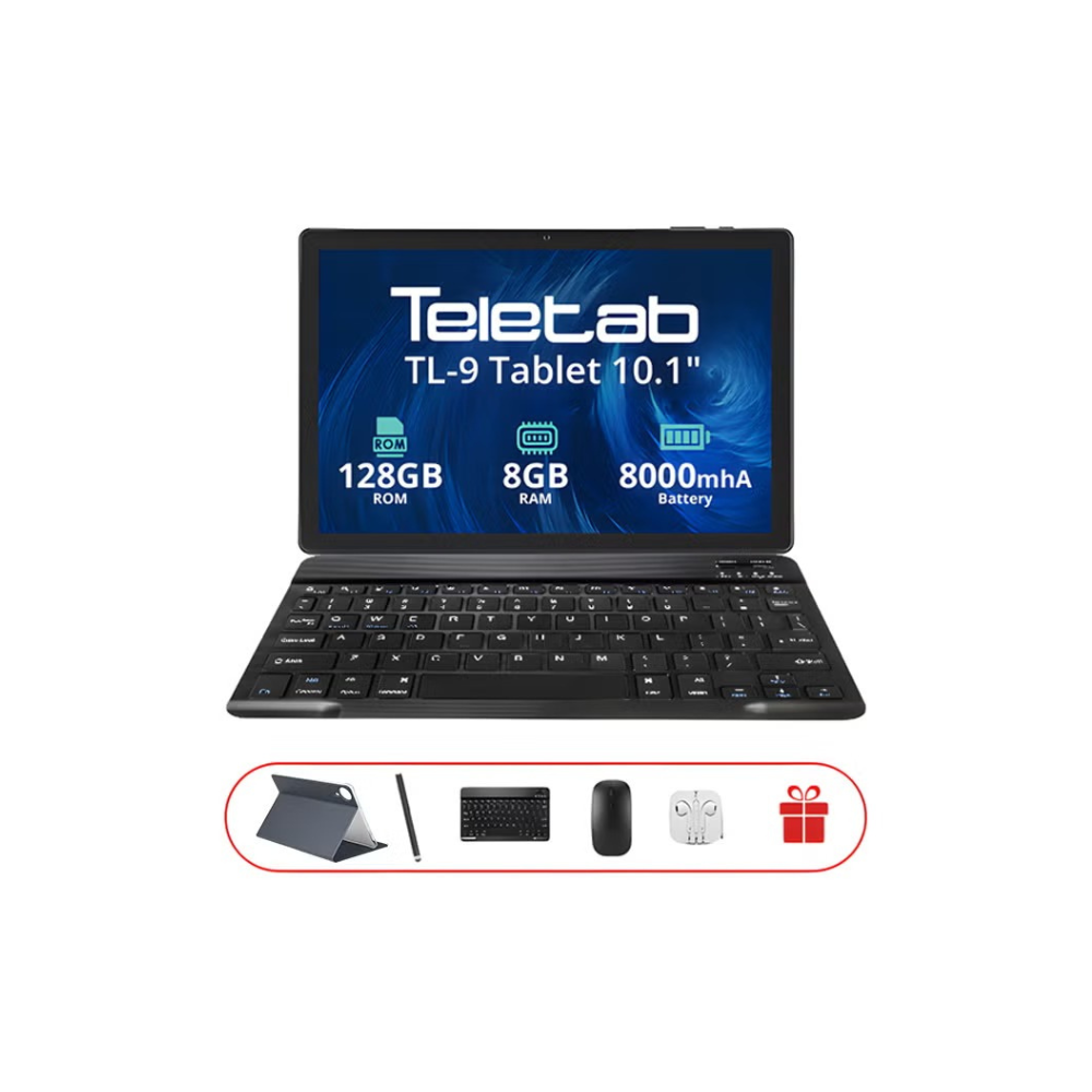 TL-9 10.1-inch tablet with 8GB RAM and 128GB internal storage, Wi