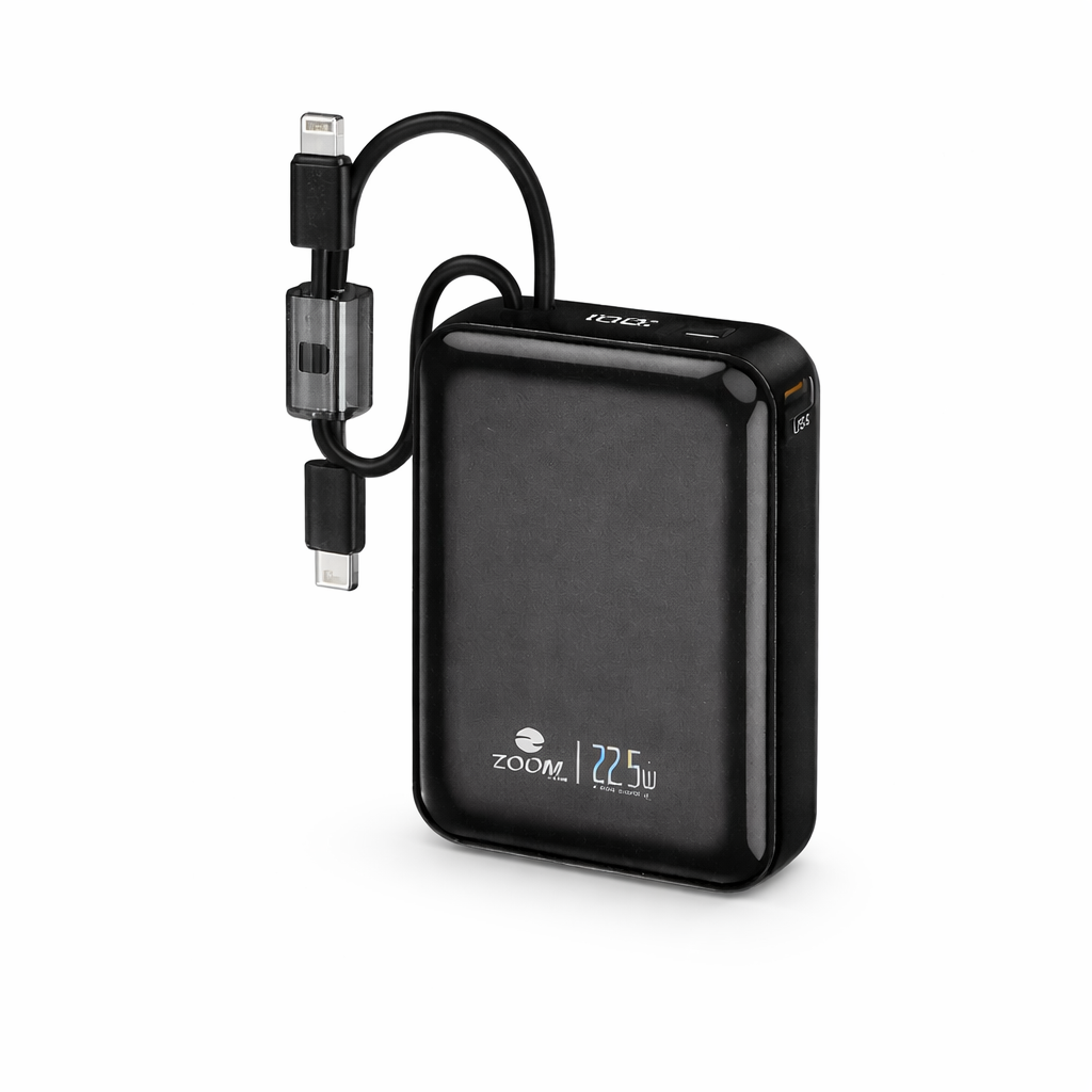 Zoom Plus IMPACTO 20000mAh Power Bank with 22.5W Fast Charging and