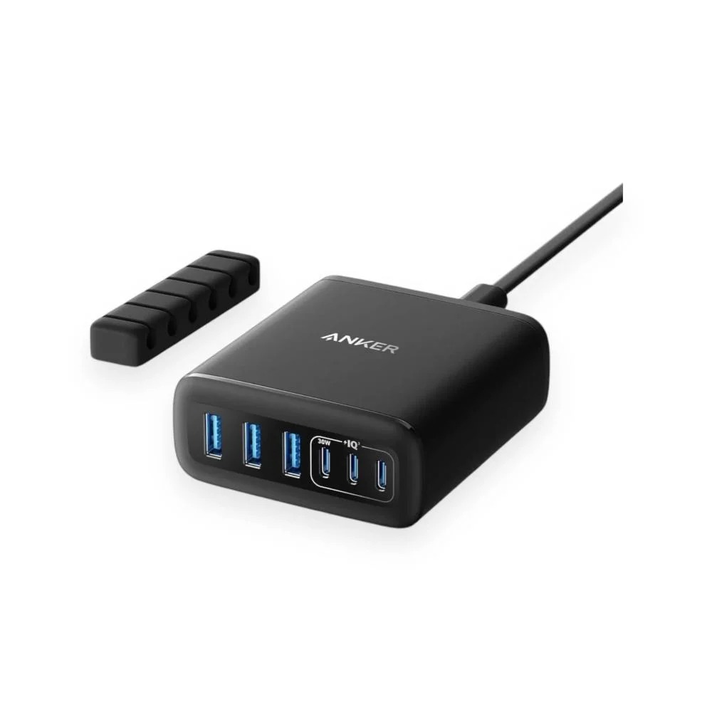 Anker 6-Port Fast Charging Dock – Multi-Device, 60W Charging Power