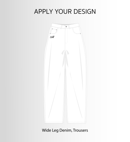 Wide Leg Denim, Trousers