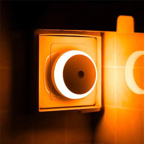 مصباح LED ليلي مستدير مع مستشعر ذكي