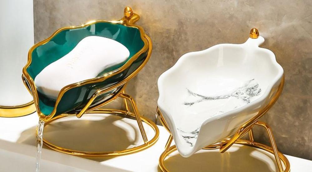Leaf-shaped-soap-holder