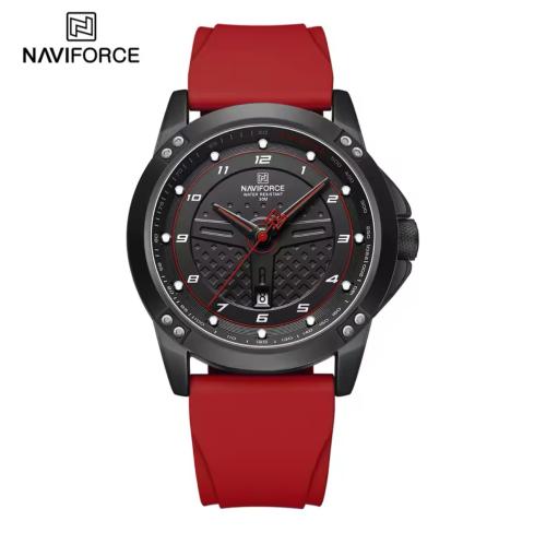 NAVIFORCE-ساعة يد كوارتز كاجوال للرجال ، ساعات ريا...